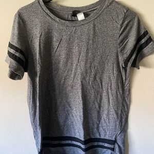 Mesh Striped Gray T-shirt H&M
